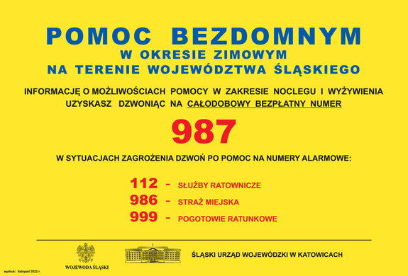 plakat z danymi telefonicznymi