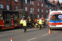 Wypadek drogowy na ulicy Chorzowskiej.