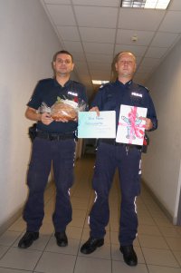 Spotkanie dzielnicowych z przedszkolakami.