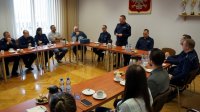 Na zdjęciu kadra kierownicza Komendy Miejskiej Policji w Świętochłowicach.