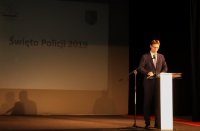 Uroczyste obchody Święta Policji Komendy Miejskiej Policji w Świętochłowicach w Centrum Kultury Śląskiej