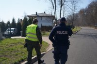 wspólny patrol żołnierza WOT oraz dzielnicowego z KMP Świętochłowice