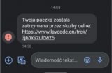 na zdjęciu print screen przykładowej wiadomości od oszustów