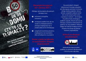 ulotka informacyjna kampanii społecznej „Czy to Cię tłumaczy”