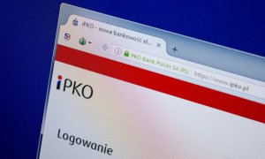 zdjęcie ekrany monitora ze stroną iPKO logowanie