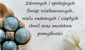 Wielkanocna grafika z życzeniami