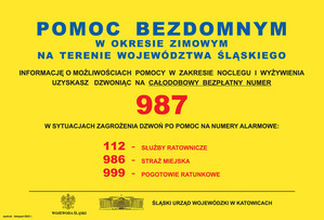 plakat z danymi telefonicznymi