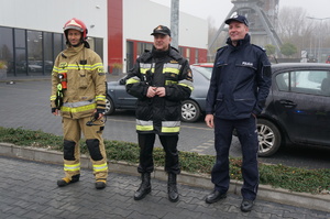 przedstawiciele Policji i Straży Pożarnej