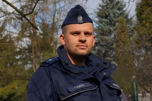 wizerunek Patryka Klekota w mundurze