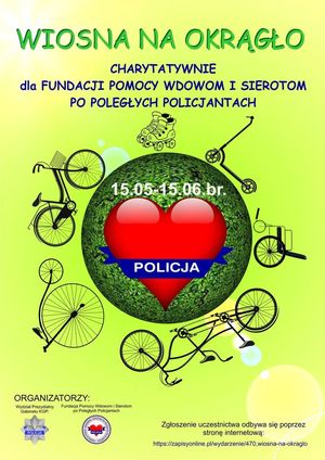 plakat wiosna na okrągło