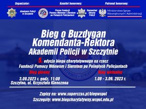 plakat do biegu o buzdygan komendanta rektora