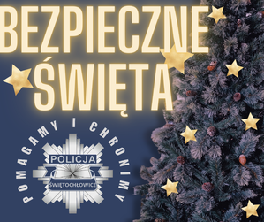 plakat bezpieczne święta