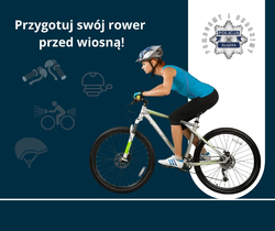 zdjęcie przedstawia infografikę z rowerzystą