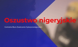 plakat z nazwą &quot;oszustwo nigeryjskie&quot;