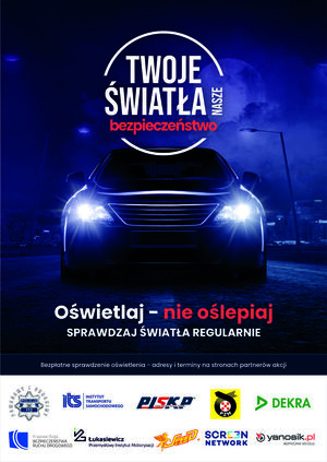 plakat kampanii Twoje światła nasze bezpieczeństwo