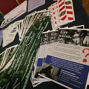 zdjęcie przedstawia ulotki profilaktyczne