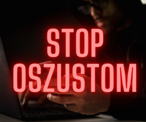 zdjęcie z napisem stop oszustom