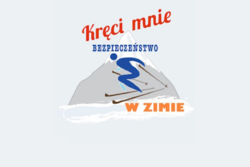 grafika z napisem kręci mnie bezpieczeństwo w zimie